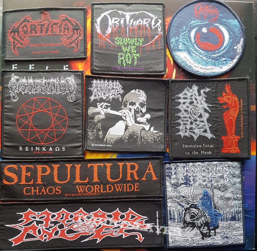 Sepultura Death metal patches