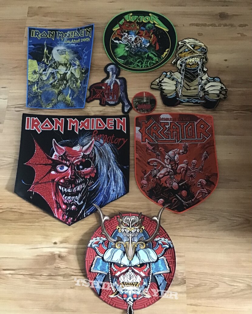 Iron Maiden cliff burton death kreator patches 