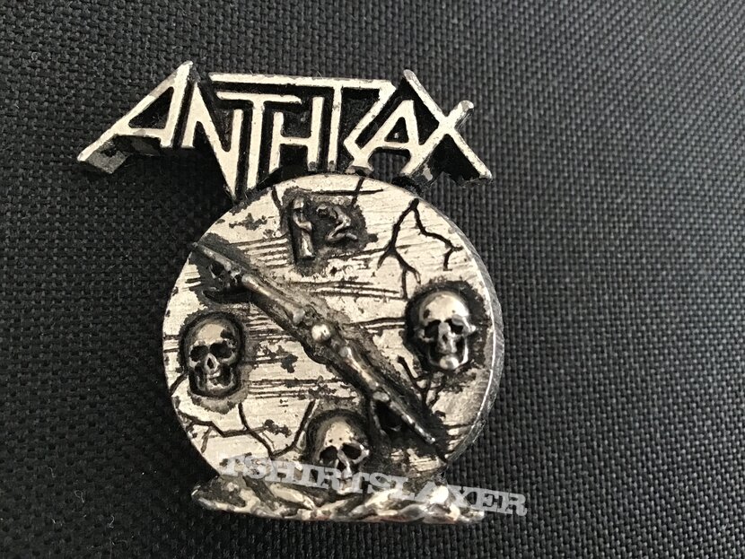 Anthrax poker rox pin 1989