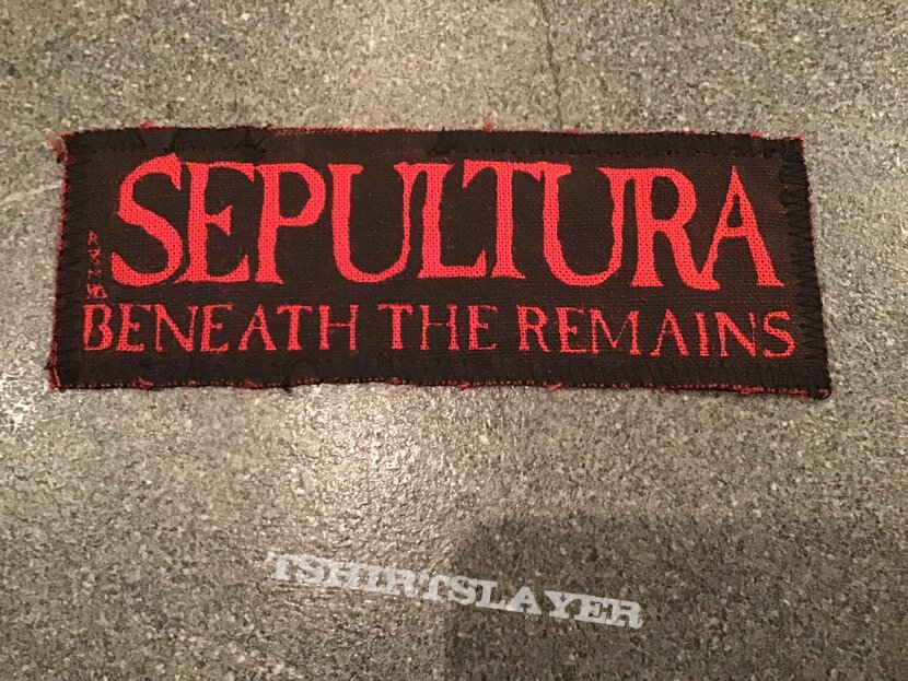 Sepultura beneath the remains patch