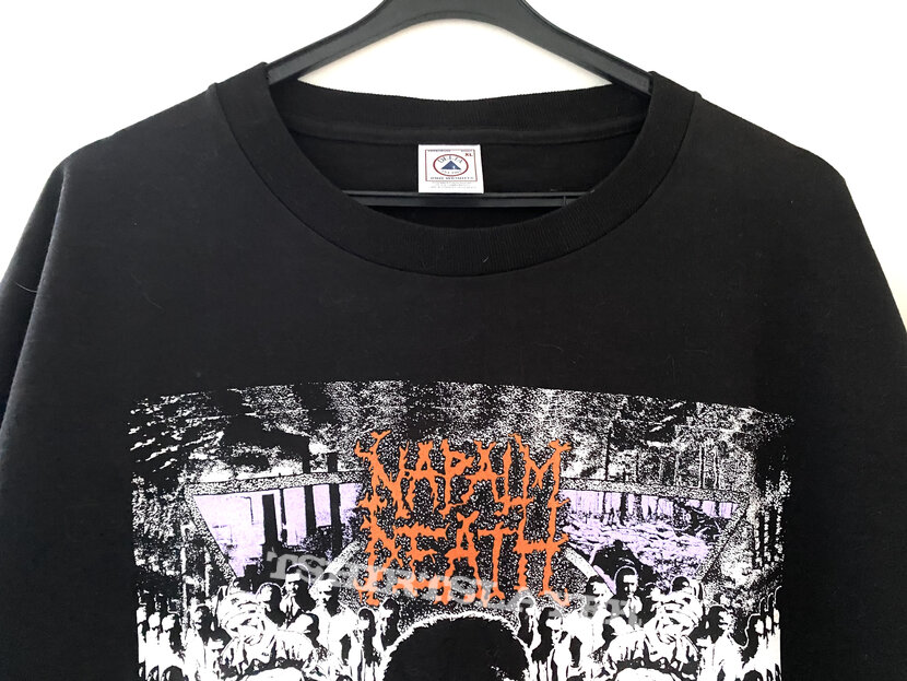 Napalm Death 1996 Deadstock From Enslavement to Obliteration Shirt