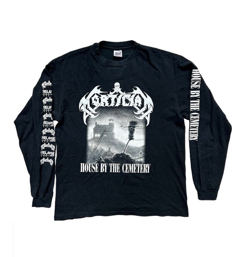 Mortician 1995 House By The Cemetery Longsleeve Shirt