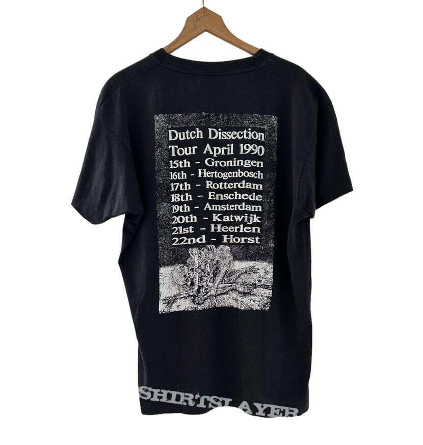Carcass, Carcass 1990 Dutch Dissection Tour Shirt TShirt or Longsleeve  (Robin_lifts's) | TShirtSlayer