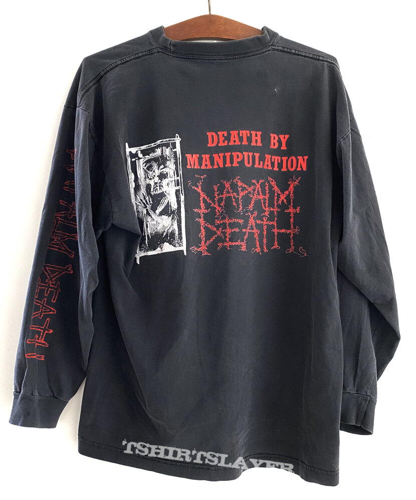 Napalm Death 1991 Death By Manipulation Longsleeve Shirt