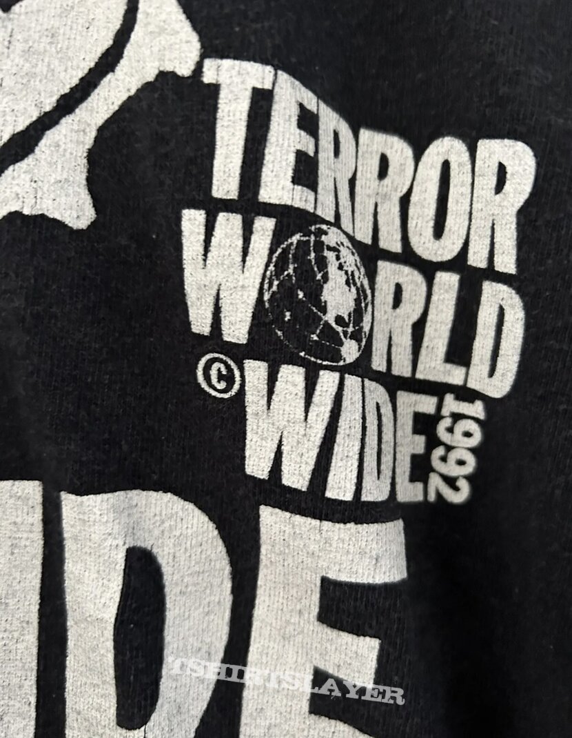 Terror Worldwide 1992 Sleeveless Shirt | TShirtSlayer TShirt and 