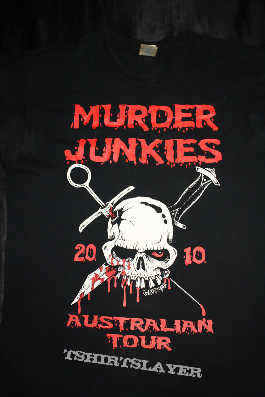 MURDER JUNKIES - Australian Tour 2010 - Official Tour-Shirt in Size L