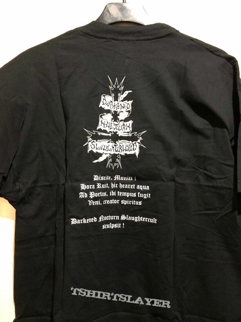Darkened Nocturn Slaughtercult - Follow the Calls for Battle - Original T-Shirt from 2001