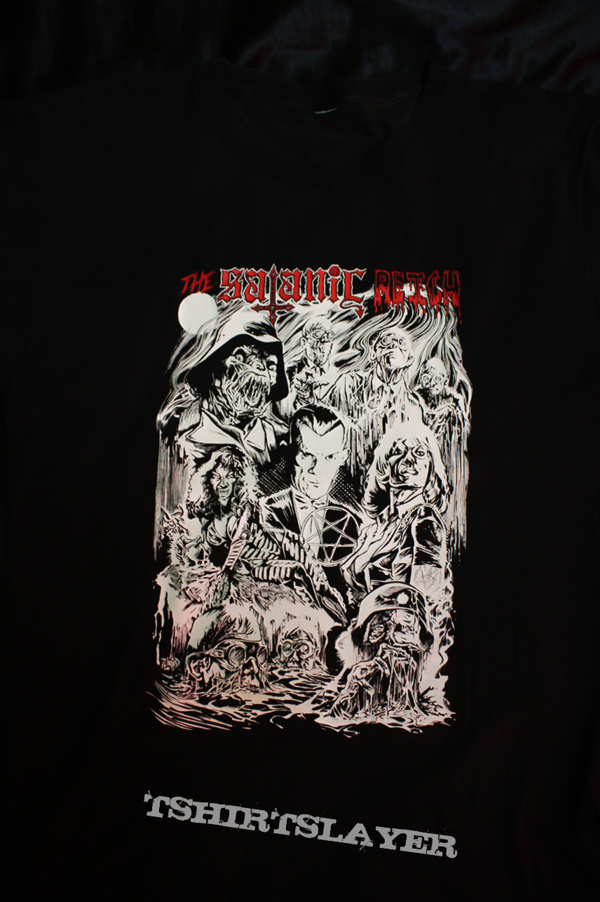 The Satanic Reich - Classic Horror Shirt Tribute to the 70s and 80&#039;s Exploitation Movies - from Rotten Cotton