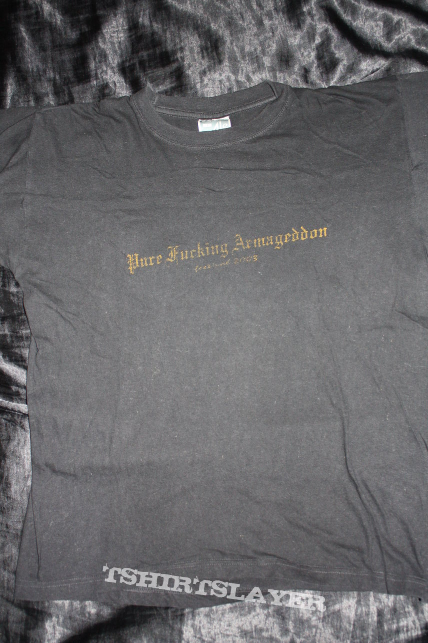 Purefuckingarmageddon PURE FUCKING ARMAGEDDON FESTIVAL - Official Festival Shirt from 2003 - Size L