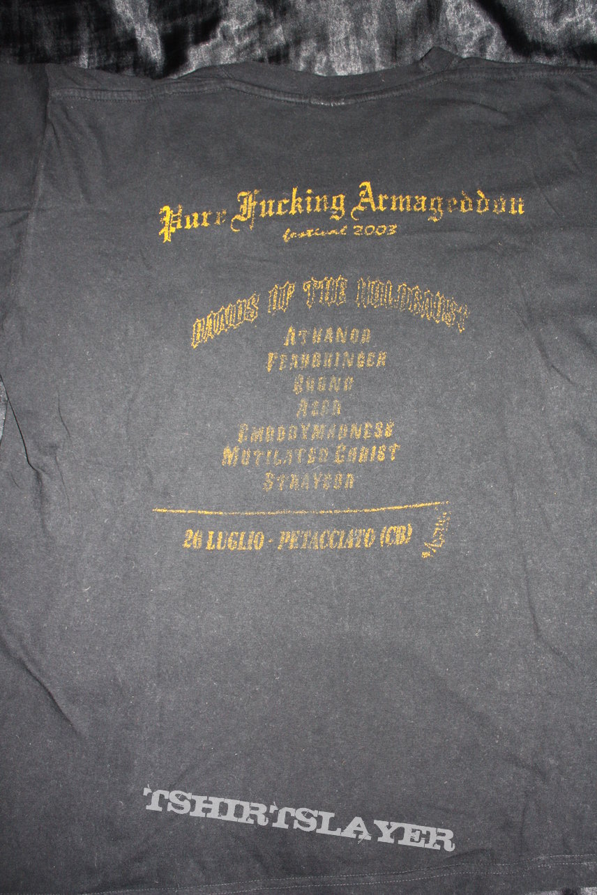 Purefuckingarmageddon PURE FUCKING ARMAGEDDON FESTIVAL - Official Festival Shirt from 2003 - Size L