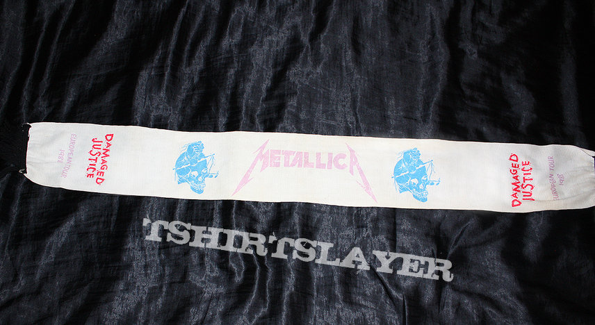 METALLICA - Damaged Justice - Original Scarf from Official Merch - 1988