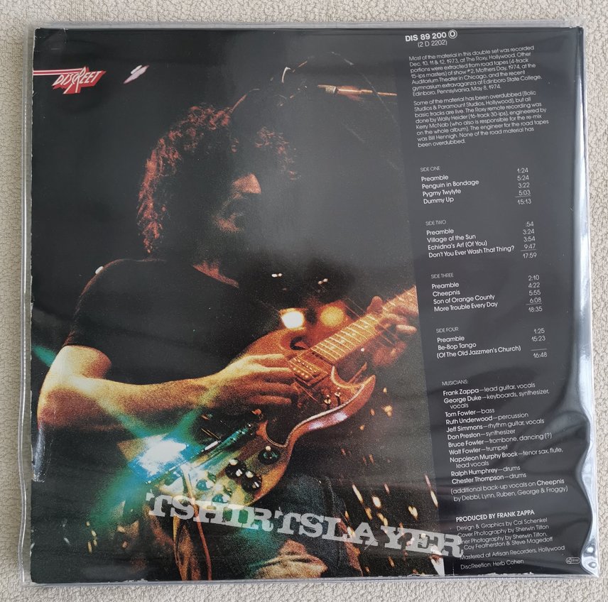 Frank Zappa / Mothers - Roxy &amp; elsewhere Vinyl