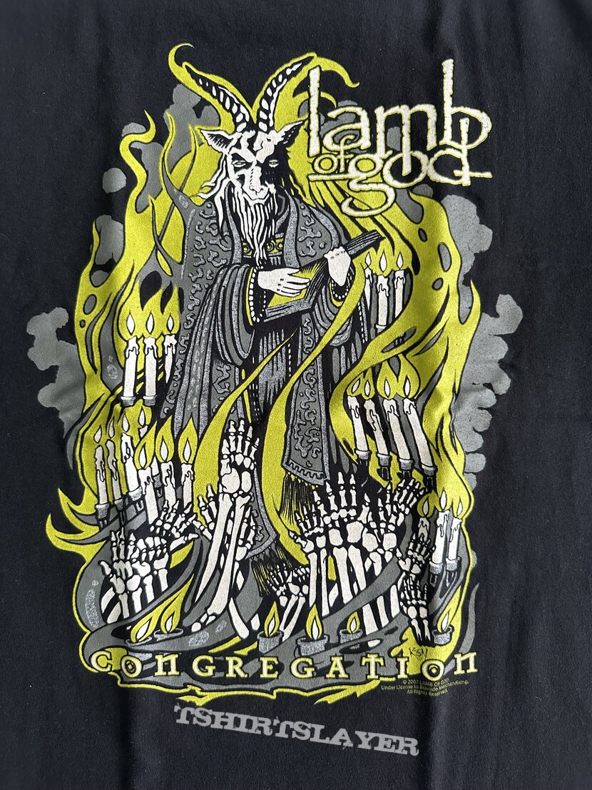 Lamb of God Congregation 2017 tour t-shirt