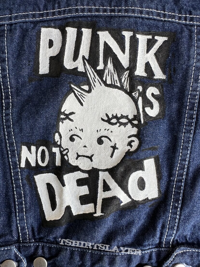 Handpainted toddler punk Battle jacket