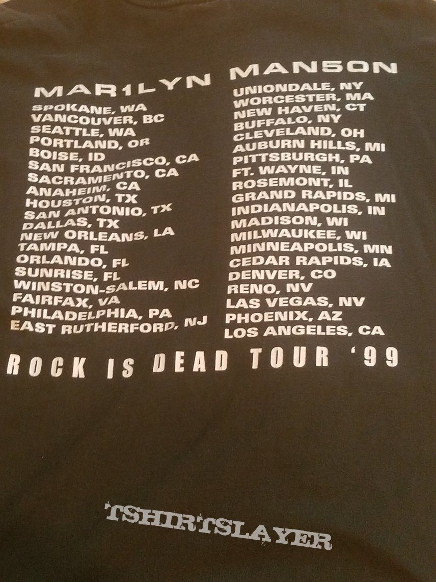 Marilyn Manson - Rock Is Dead Tour (1999) T-Shirt (Size XL)