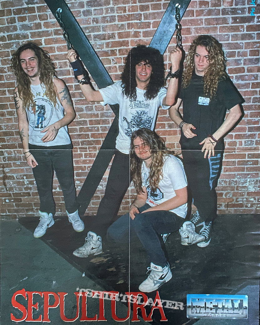 Sepultura metal forces poster 1990