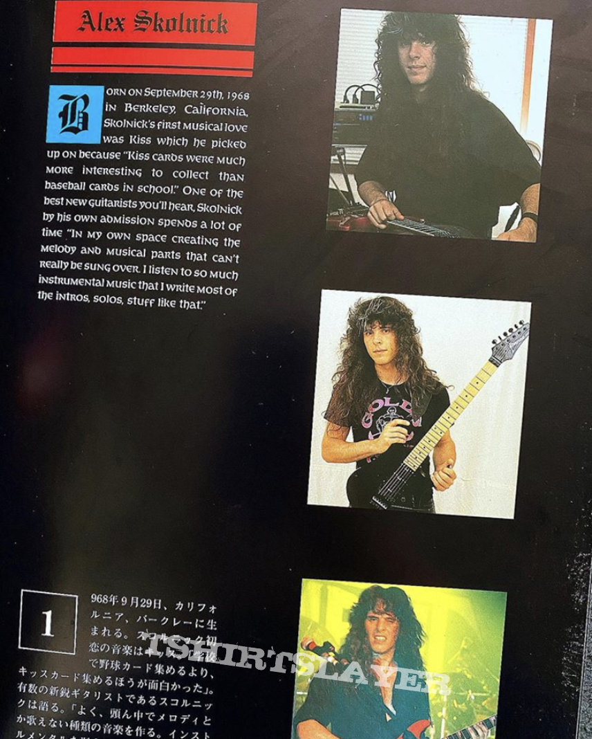 Testament tour programme 1990 Japanese 