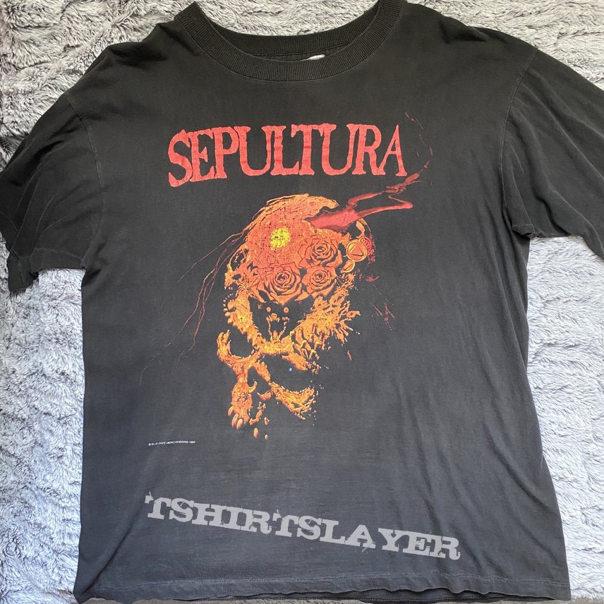Sepultura beneath the remains shirt 1990