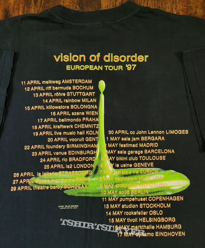 Vision of Disorder 1997 tour shirt | TShirtSlayer TShirt and