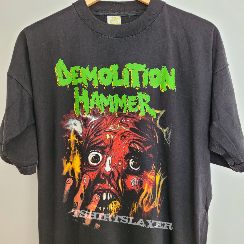 Demolition Hammer 1990 tour shirt | TShirtSlayer TShirt and BattleJacket  Gallery