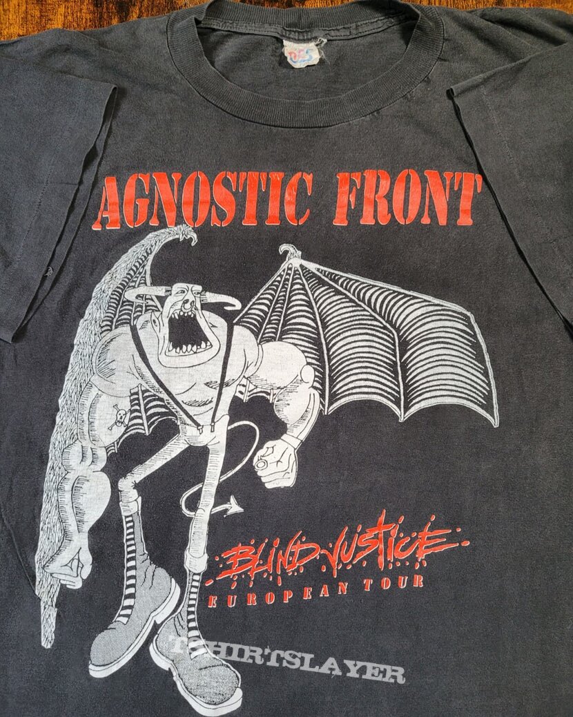 Agnostic Front 1990 tour shirt | TShirtSlayer TShirt and BattleJacket  Gallery