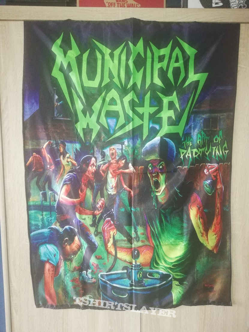 Municipal Waste Art of Partying Flag