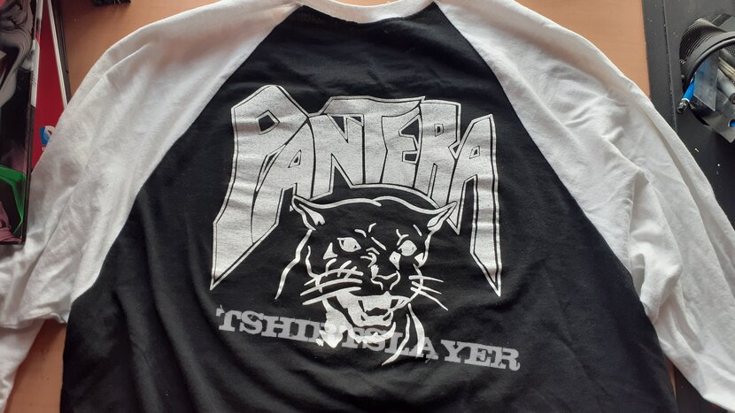 Pantera metal magic baseball T