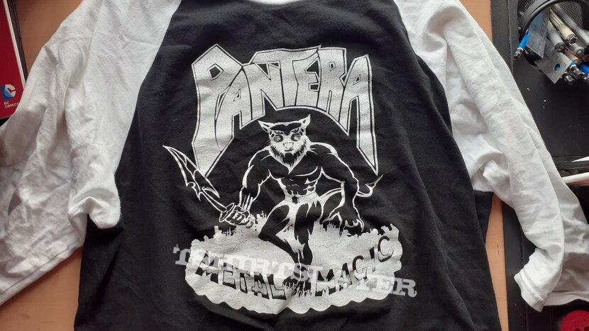 Pantera metal magic baseball T