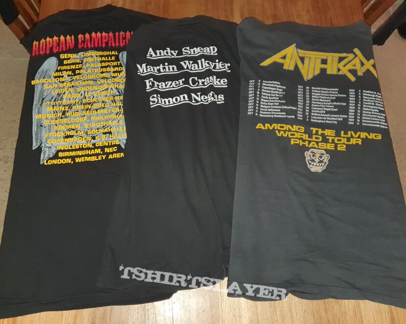 Slayer Original tourshirts from the 80&#039;s