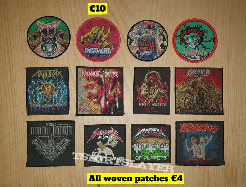 Pantera Metal patches (vintage, woven, embroidered)