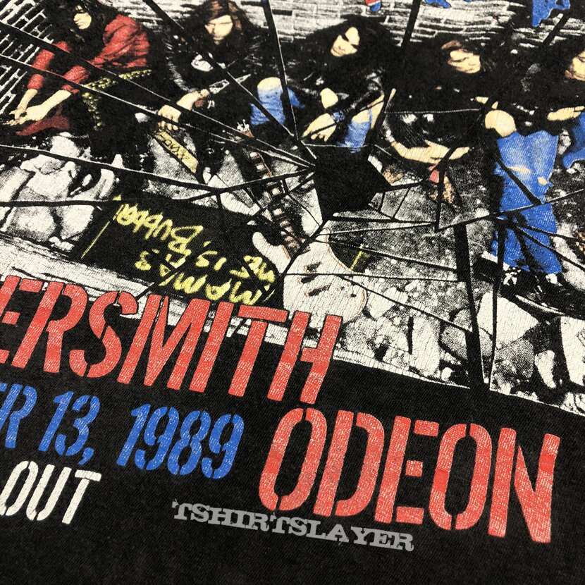 1989 Skid Row Hammersmith Odeon London Concert T-Shirt 1989 Skid Row Hammersmith Odeon London Concert T-Shirt
