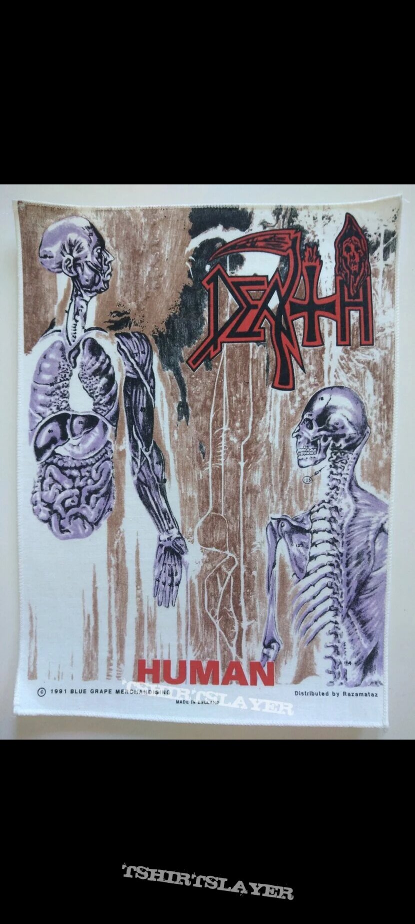 Death Human Backpatch White 