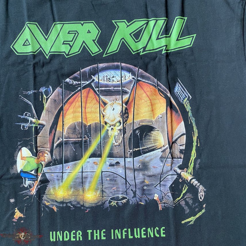 Overkill under the influence t shirt XL