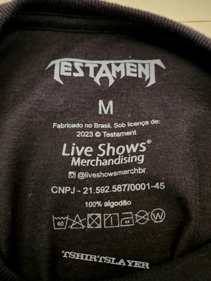 Testament Latin America 2023 Tour Shirt