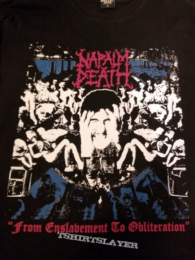 Napalm Death From Enslavement To Obliteration Shirt