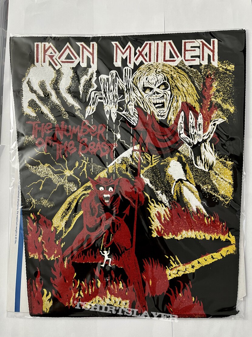 Iron Maiden “The Number Of The Beast” Bootleg Backpatch