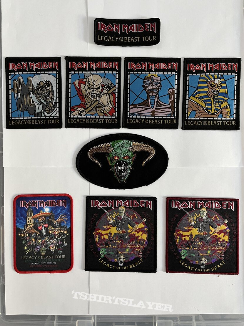 Iron Maiden 2019 Legacy Of The Beast Patches