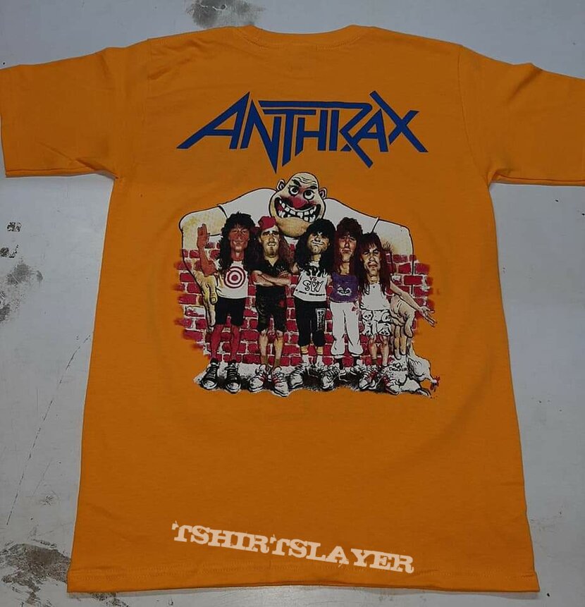 Anthrax state of euphoria yellow t shirt