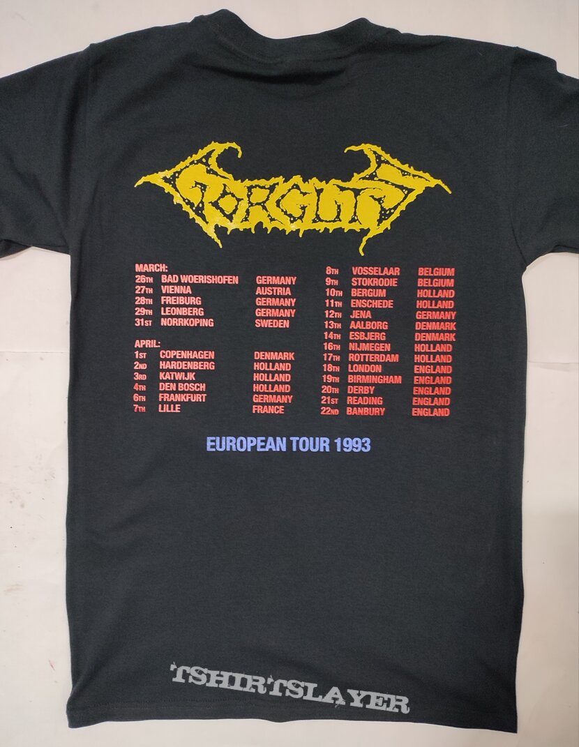 Gorguts, Gorguts The Erosion of Sanity European Tour t shirt TShirt or  Longsleeve (Milton 333's) | TShirtSlayer