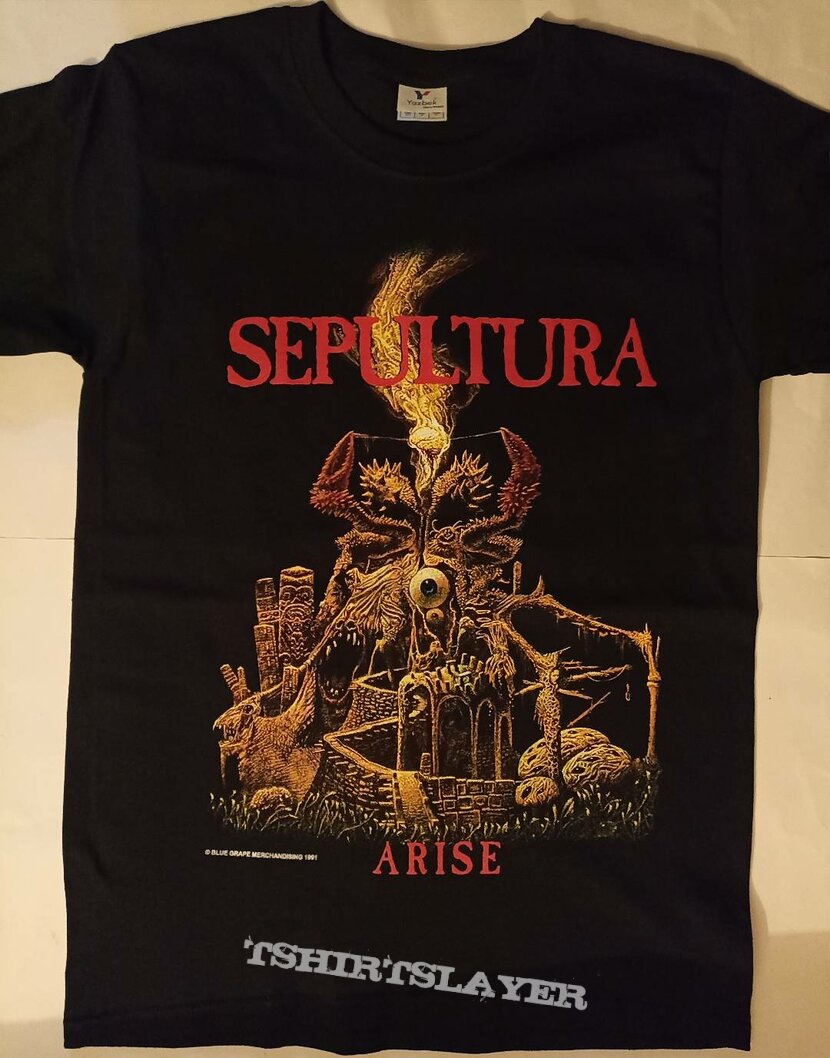 Sepultura Arise European tour t shirt