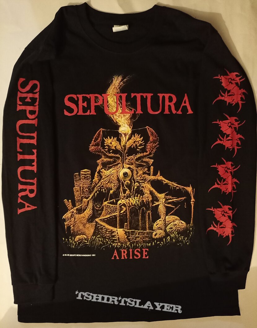 Sepultura Arise long sleeve t shirt | TShirtSlayer TShirt and BattleJacket  Gallery