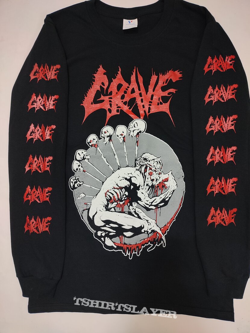 Grave INTO THE Grave European Tour Long Sleeve T Shirt | TShirtSlayer TShirt  and BattleJacket Gallery