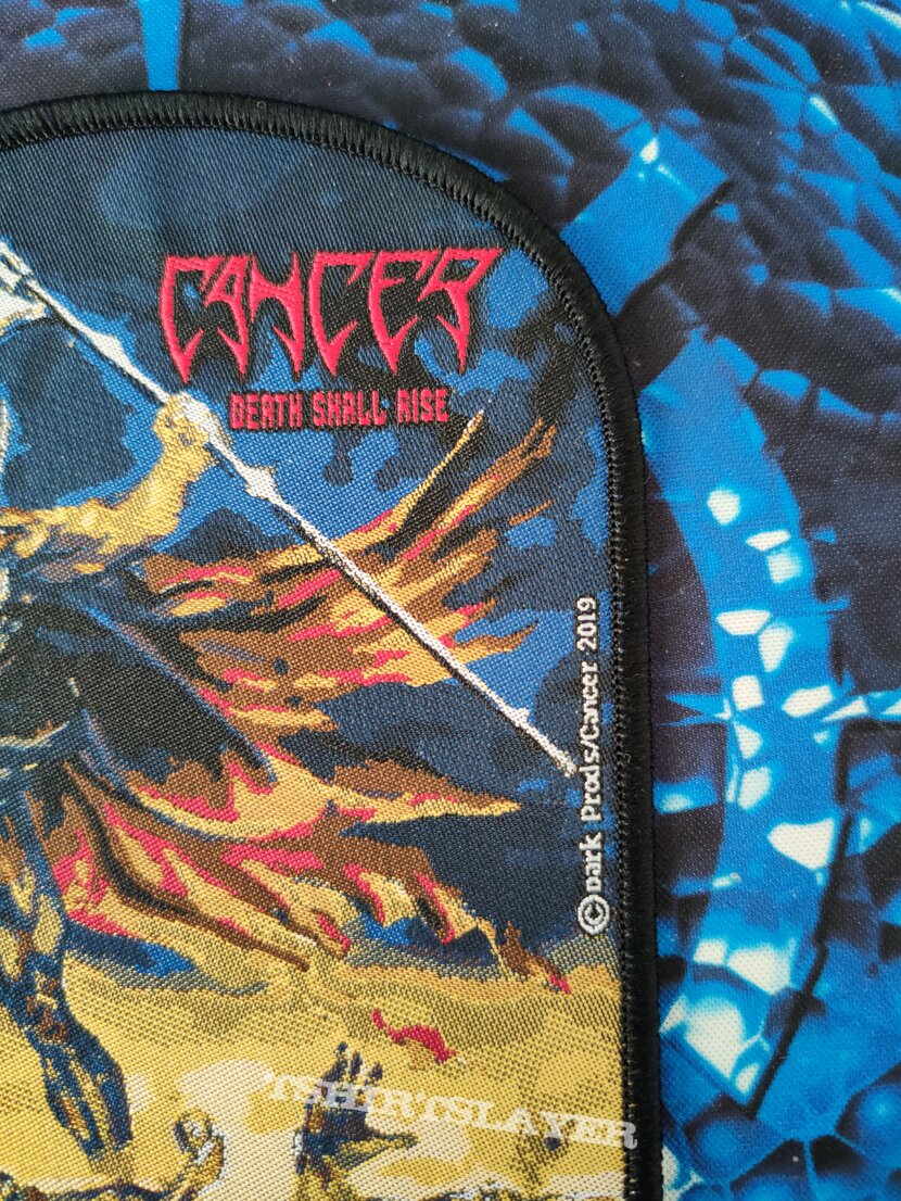 Cancer-Death shall rise woven patch