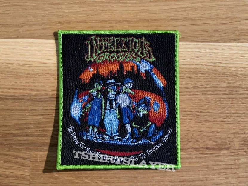 Infectious Grooves - The Plague That Makes... patch - green border