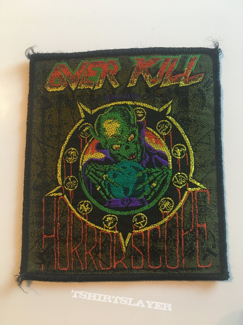 vintage Overkill - Horrorscope woven patch