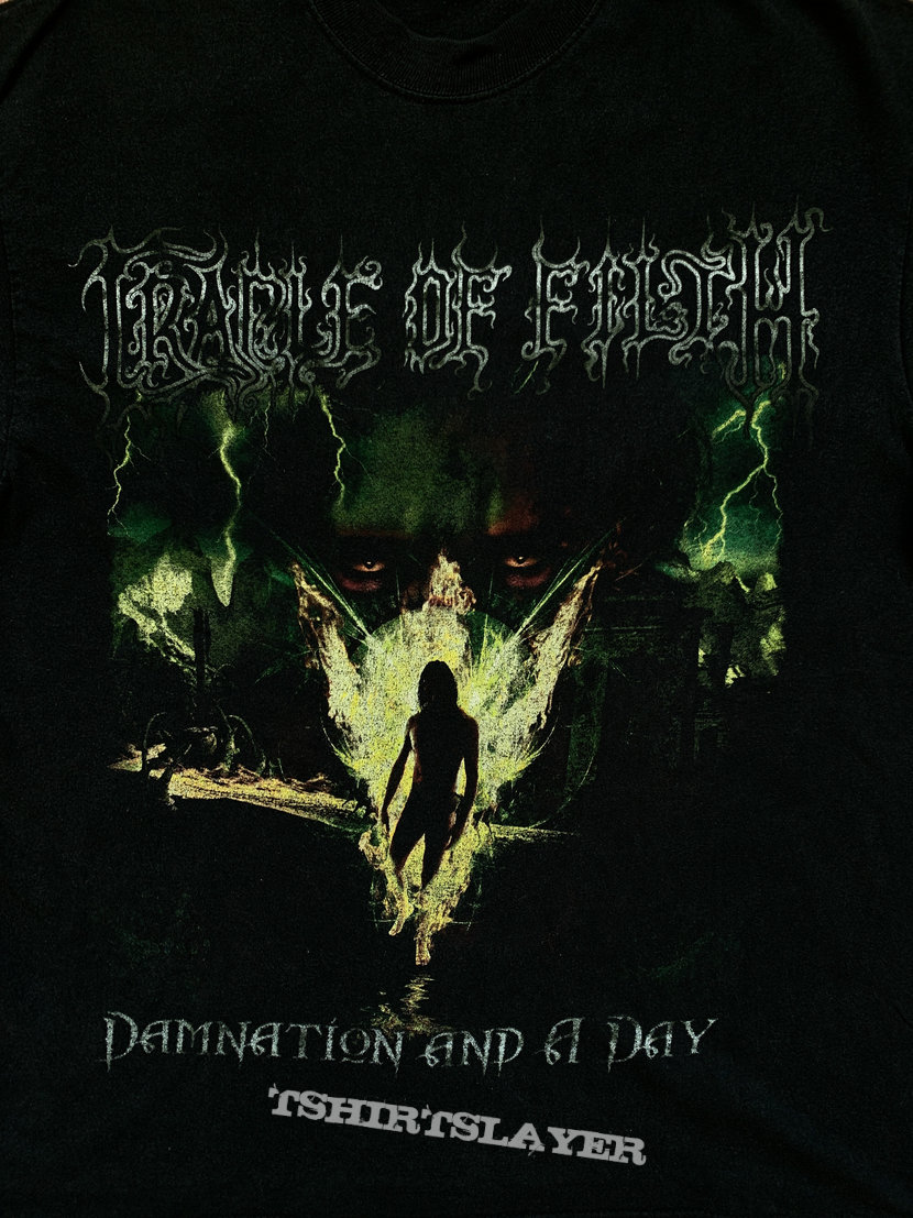 Cradle Of Filth Tee Damnation And a Day 2003 Two Side Desig