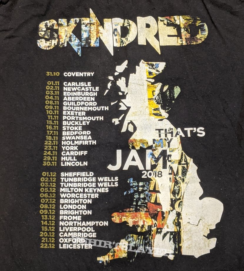 Skindred - That&#039;s my Jam 2018 Tour T-Shirt