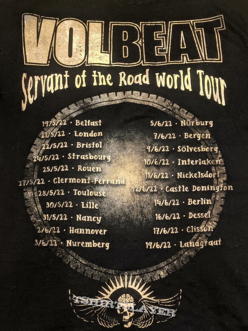 Volbeat - Servant of the Road Tour T-Shirt | TShirtSlayer TShirt and  BattleJacket Gallery