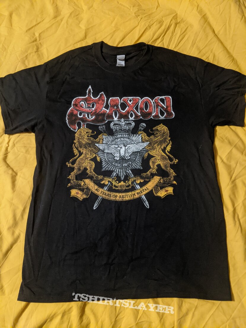 Saxon - 40th anniversary tour T-Shirt | TShirtSlayer TShirt and ...
