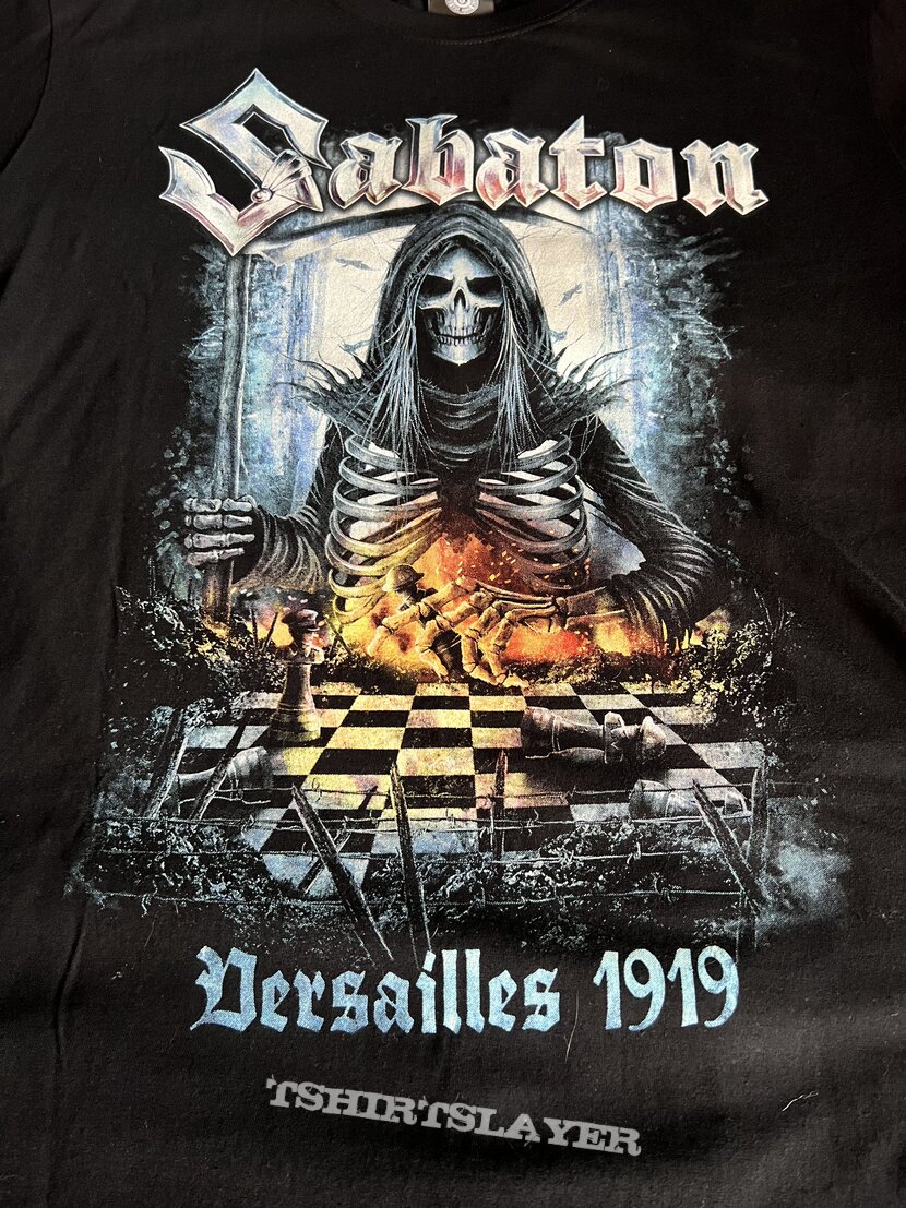 Sabaton - Versailles 1919 tshirt | TShirtSlayer TShirt and BattleJacket  Gallery